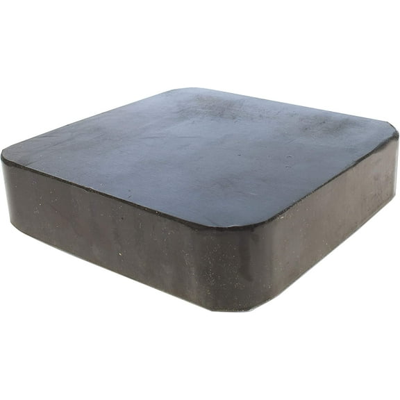 The Beadsmith Rubber Dapping Block, 4 x 4 x 1 inches, Jewelers Tool for Jewelry and Stamping