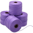 thumbnail image 1 of The Beadsmith S-Lon Bead Cord – .5 mm Twisted Nylon Cord, 4 Spools, Violet Color, TEX210, 77 Yards, 1 of 6