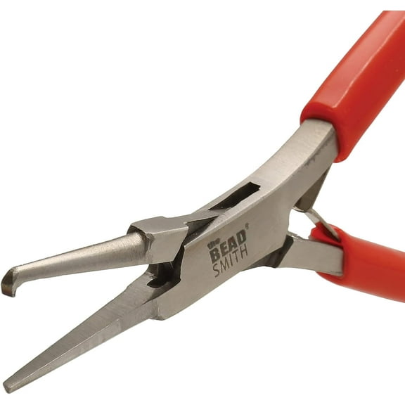 The Beadsmith Split Ring Pliers - Easily Opens Split Rings to Attach Findings, 5 Inches (127 mm)