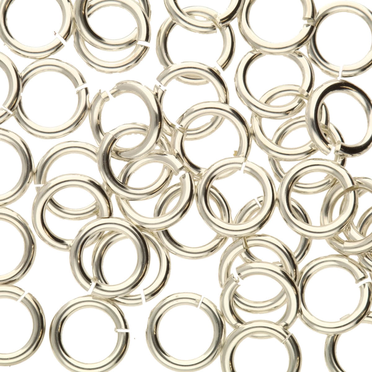 The Beadsmith Sterling Silver JumpLocks – 6 mm Jump Rings, 18 Gauge, 50pc