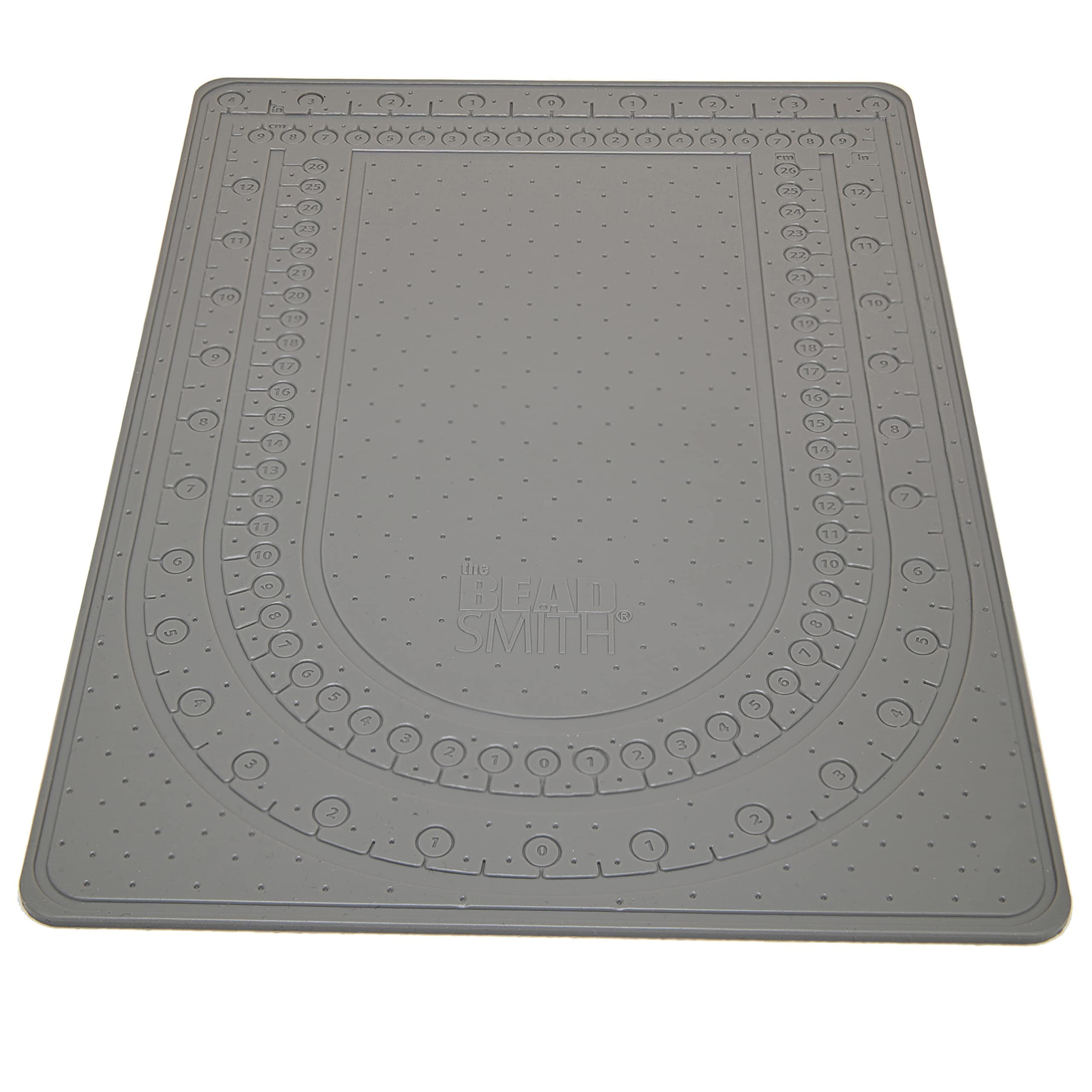 The Beadsmith Sticky Bead Mat, 8.75 x 12 inches, Grey Color, AntiSlip