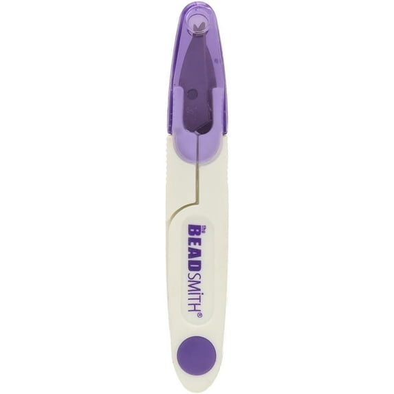 The Beadsmith Thread Cutter – 4.5” Long – Spring Action Handle – Includes Safety Cover – Easily Cuts Through Threads, Textiles, Yarn, Paper, Thin Wire and Other Crafting Materials