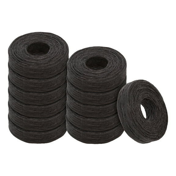 The Beadsmith Waxed Linen Cord - 4-Ply Beading Cord, Black Color, 50 Yds, 0.5 mm in Diameter, 12pc