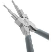 The Beadsmith Wire Looping Pliers – Create 6 Sizes (Ranging 2-9mm) of Loops & Jump Rings, 5.5" long (140mm), Polished Steel Head & PVC Comfort Handle