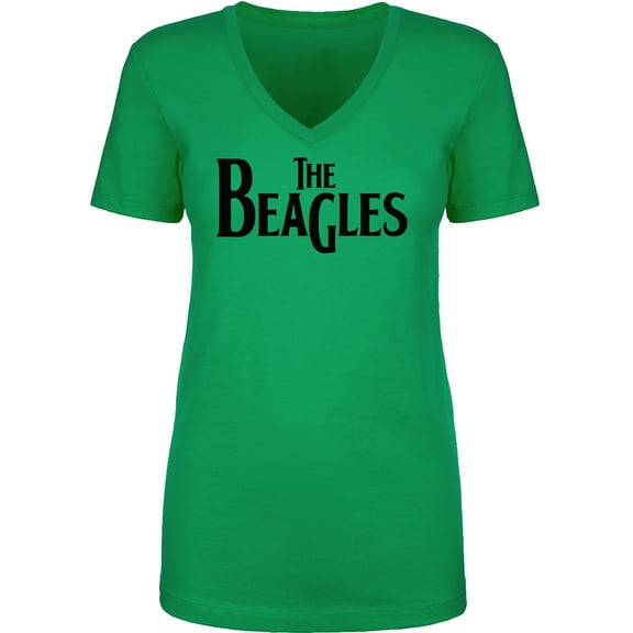 The Beagles Womens V-Neck T-Shirt