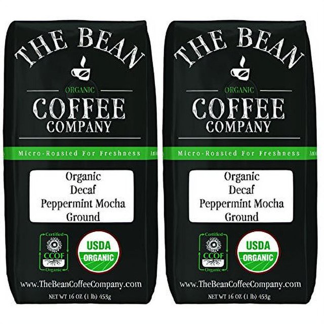 The Bean Coffee Company Organic Decaf Peppermint Mocha, Medium Roast