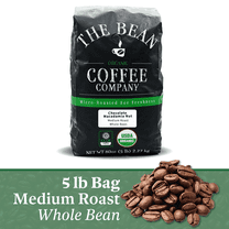 The Bean Organic Coffee Company Chocolate Macadamia Nut, Medium Roast, Whole Bean Coffee, 5-Pound Bag