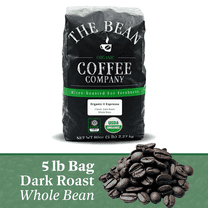 The Bean Organic Coffee Company Il Espresso, Classic Dark Roast, Whole Bean Coffee, 5-Pound Bag