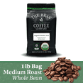 thumbnail image 1 of The Bean Organic Coffee Company Mocha Java, Medium Roast, Whole Bean Coffee, 16-Ounce Bag, 1 of 6