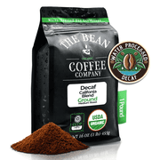 The Bean Organic Coffee Company Water Processed DECAF California Blend, Medium Roast, Ground Coffee, 16-Ounce Bag