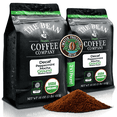 thumbnail image 1 of The Bean Organic Coffee Company Water Processed DECAF Peppermint Mocha, Medium Roast, Ground Coffee, 16-Ounce Bags (Pack of 2), 1 of 10