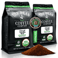 thumbnail image 1 of The Bean Organic Coffee Company Water Processed DECAF Vanilla Nut, Medium Roast, Ground Coffee, 16-Ounce Bags (Pack of 2), 1 of 10