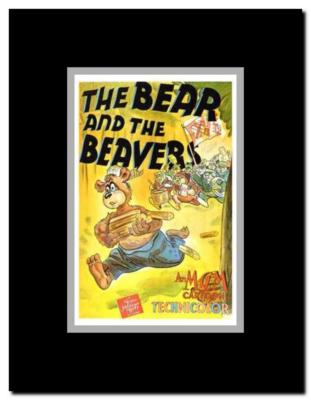 The Bear and the Beavers Framed Movie Poster