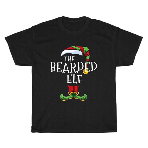 The Bearded Elf Matching Family Group Christmas Party Pajama T-Shirt Unisex Gift