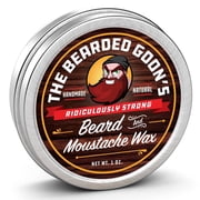 Bearded Goon's Beard Wax & Mustache Wax: RIDICULOUSLY STRONG Hold, 1oz.