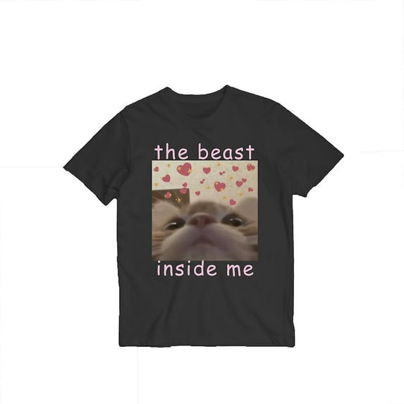The Beast Inside Me Cat Shirt – Funny Meme Tee for Women and Silly Cat Lovers