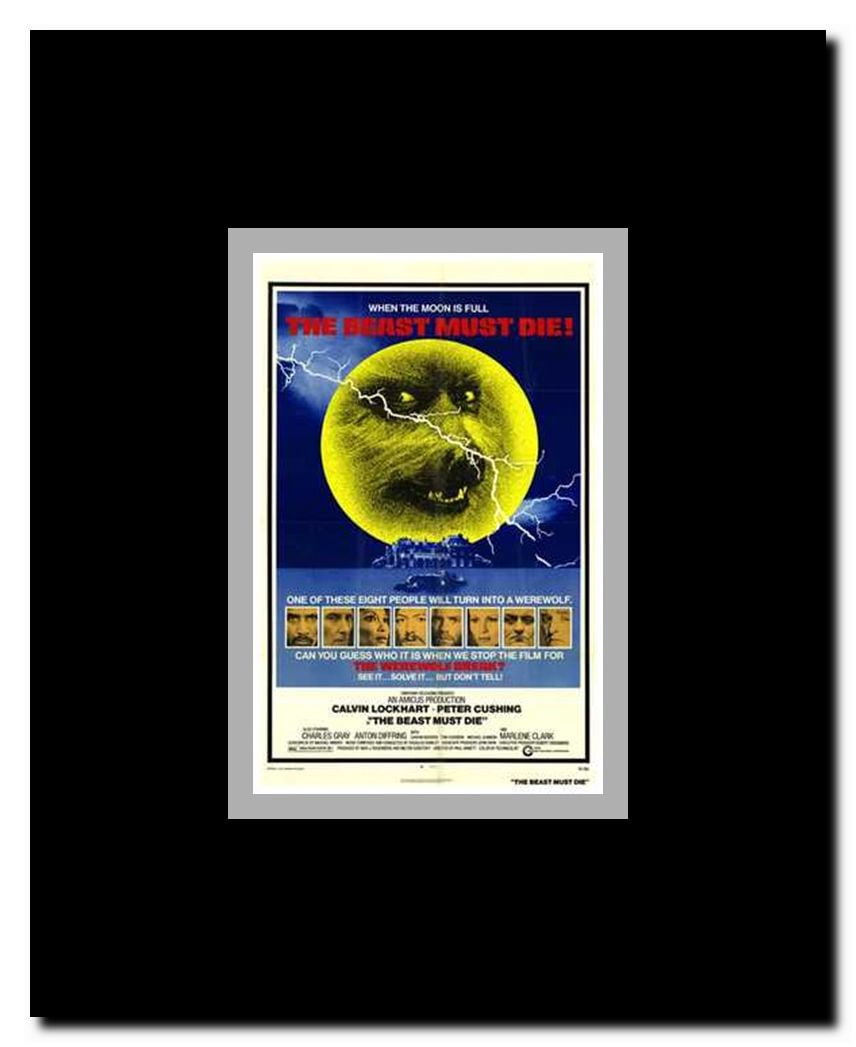 The Beast Must Die Framed Movie Poster