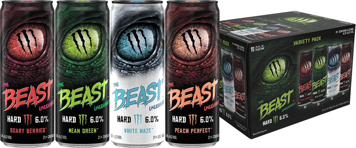 The Beast Unleashed Variety Pack, Flavored Malt Beverage, 12 Pack, 12 ...
