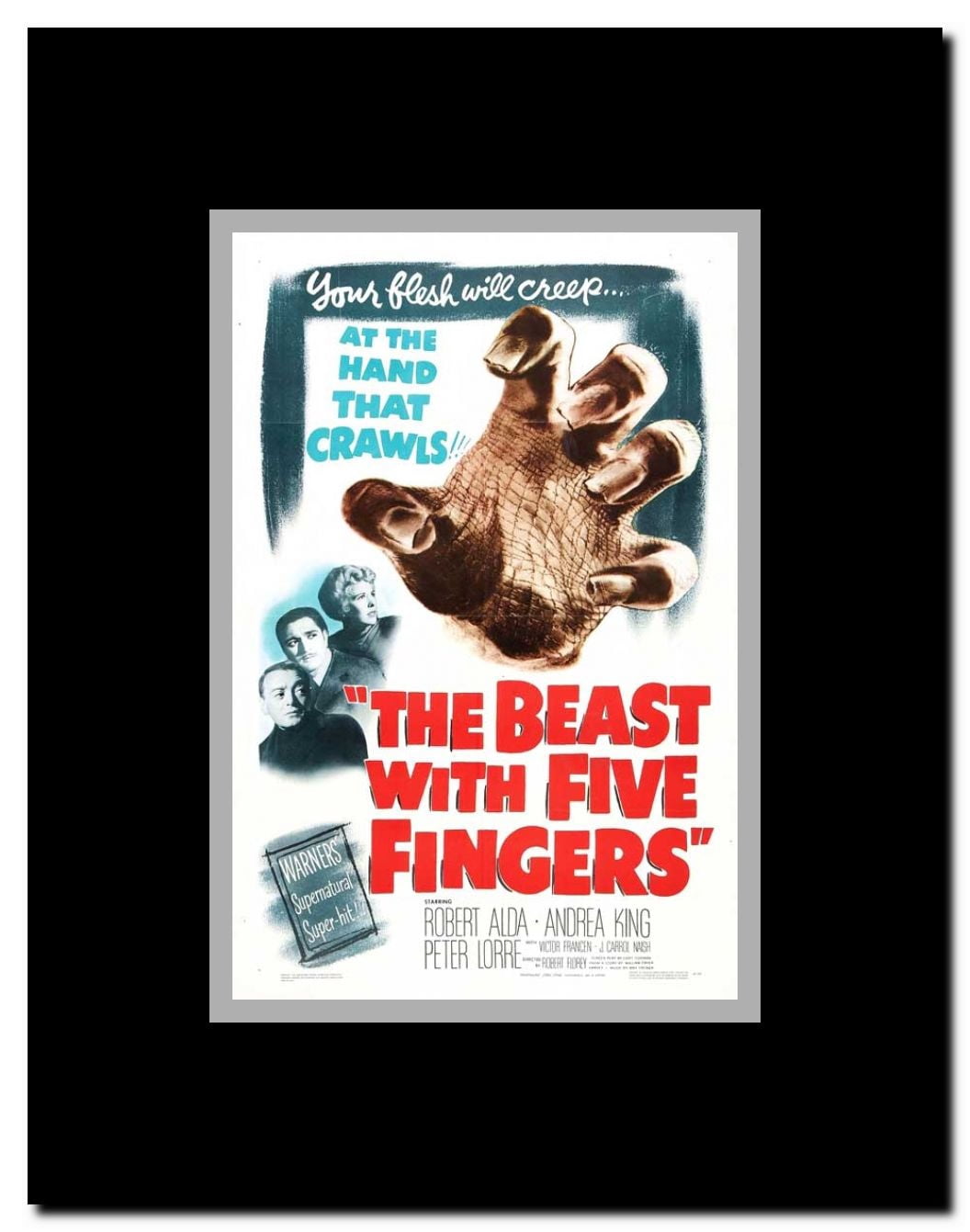 The Beast With Five Fingers Framed Movie Poster