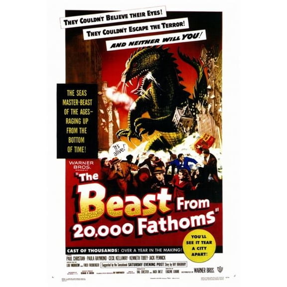 The Beast from 20,000 Fathoms Movie Poster Print (27 x 40)