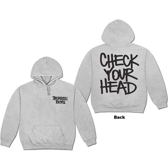 The Beastie Boys Unisex Pullover Hoodie Sweatshirt Check Your Head (Back Print) (Medium)