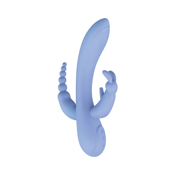 The Beat Trifecta Multifunction Rabbit Vibrator, Violet
