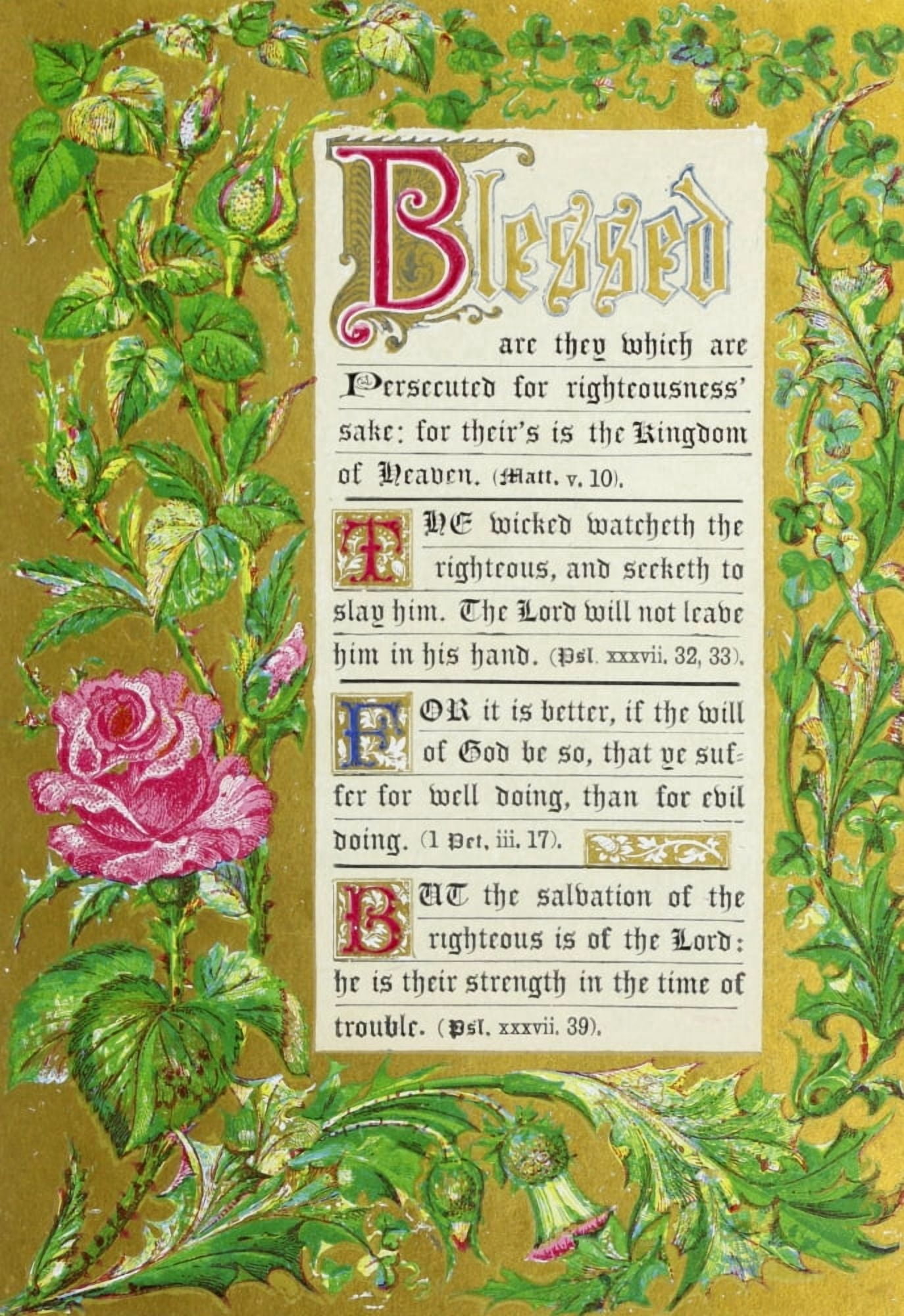 The Beatitudes 1850 Blessed are the persecuted Canvas Art - Unknown (24 x 36)