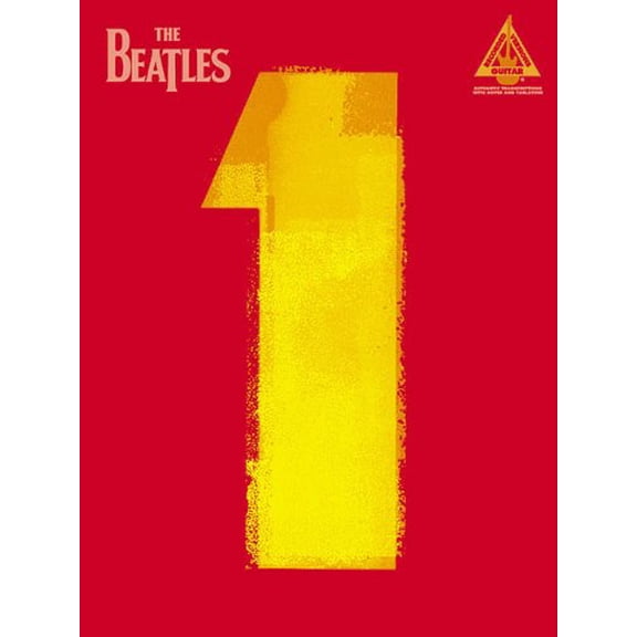 Pre-Owned The Beatles - 1 Guitar Recorded Versions Intermediate Electric Guitar Sheet Music Songbook with Tab Lyrics Chords Rock Guitar Songbook Repertoire for (Paperback) 0634030353 9780634030352