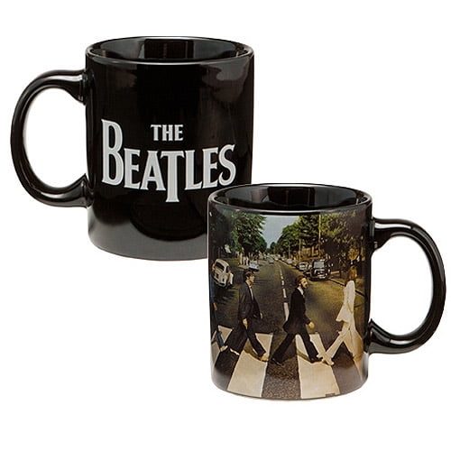 The Beatles Abbey Road 12 oz Ceramic Mug, Black and White