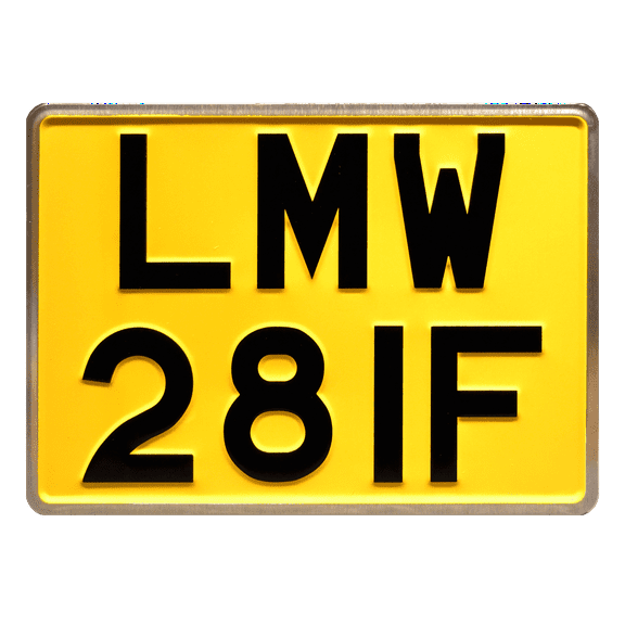 The Beatles | Abbey Road Album Cover | LMW 28IF | Metal Stamped Replica Prop License Plate