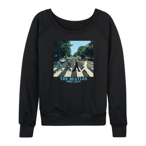 The Beatles - Abbey Road Classic Blue Letters - Women's Lightweight French Terry Long Sleeve Shirt