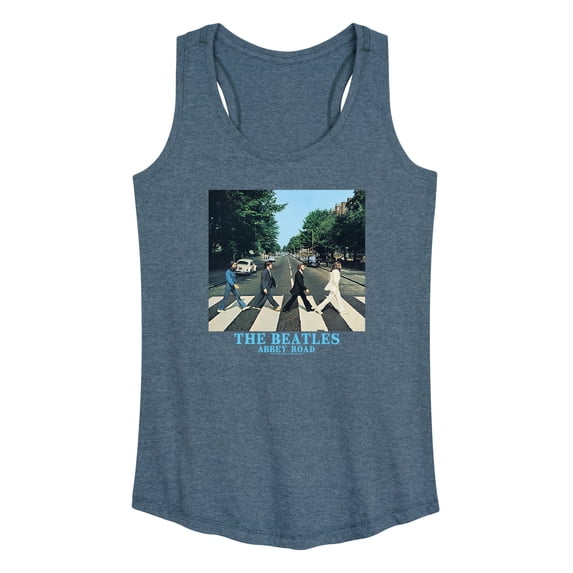 The Beatles - Abbey Road Classic Blue Letters - Women's Racerback Tank