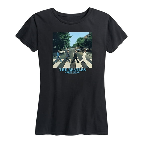 The Beatles - Abbey Road Classic Blue Letters - Women's Short Sleeve Graphic T-Shirt