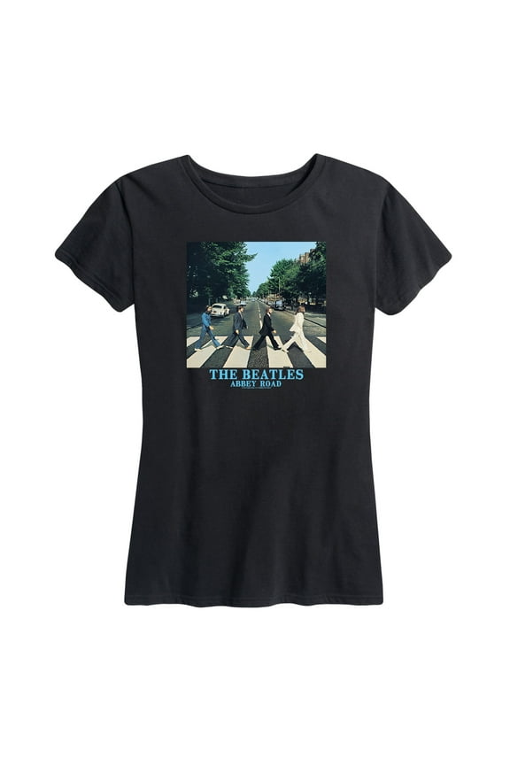 - Abbey Road Classic Blue Letters - Women's Short Sleeve Graphic T-Shirt