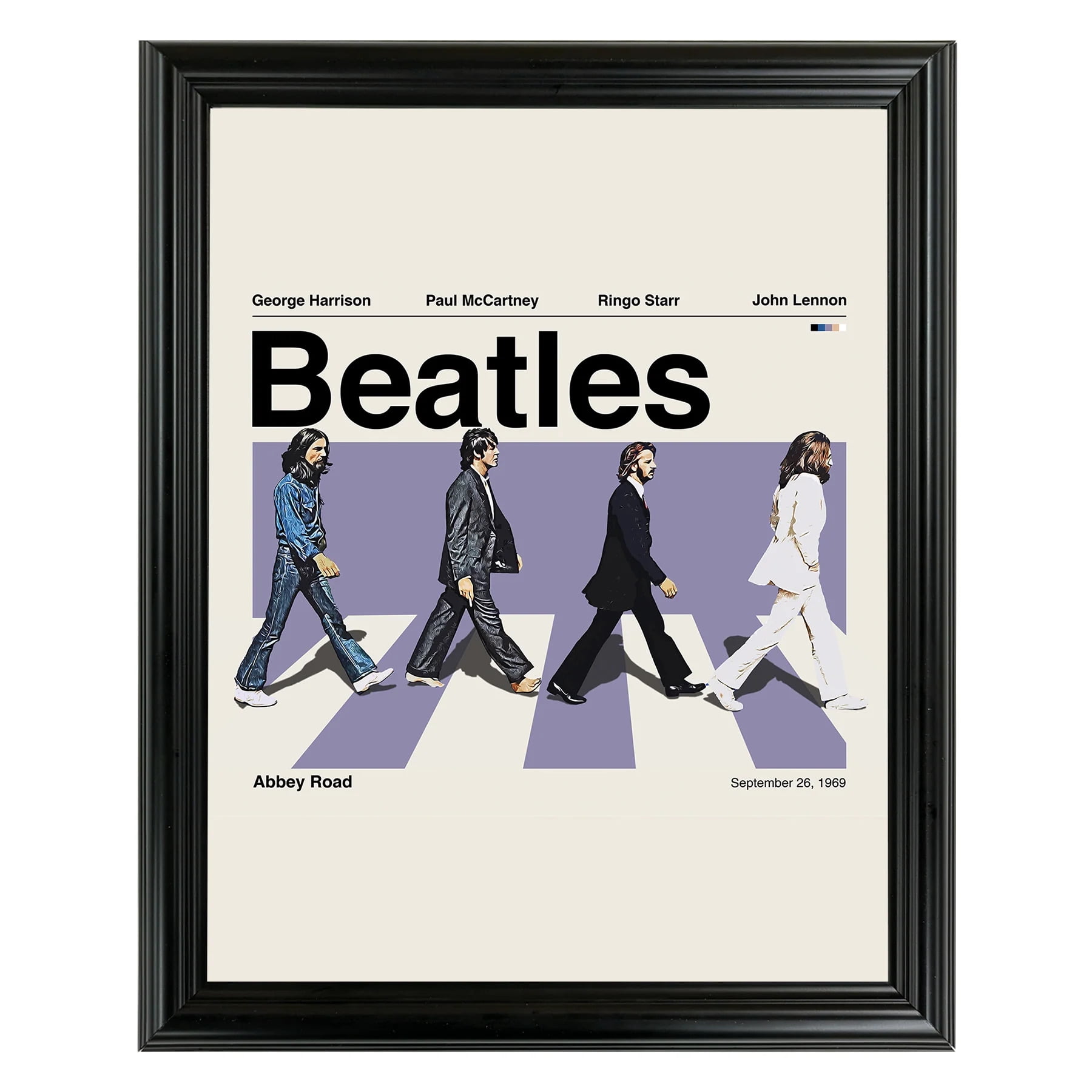 The Beatles - Abbey Road Framed Sports Art Photo by Thomas Maxwell ...