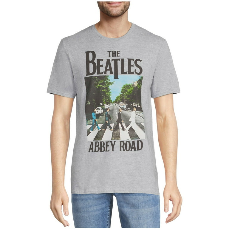 The Beatles Abbey Road Gray Graphic T-Shirt - Large