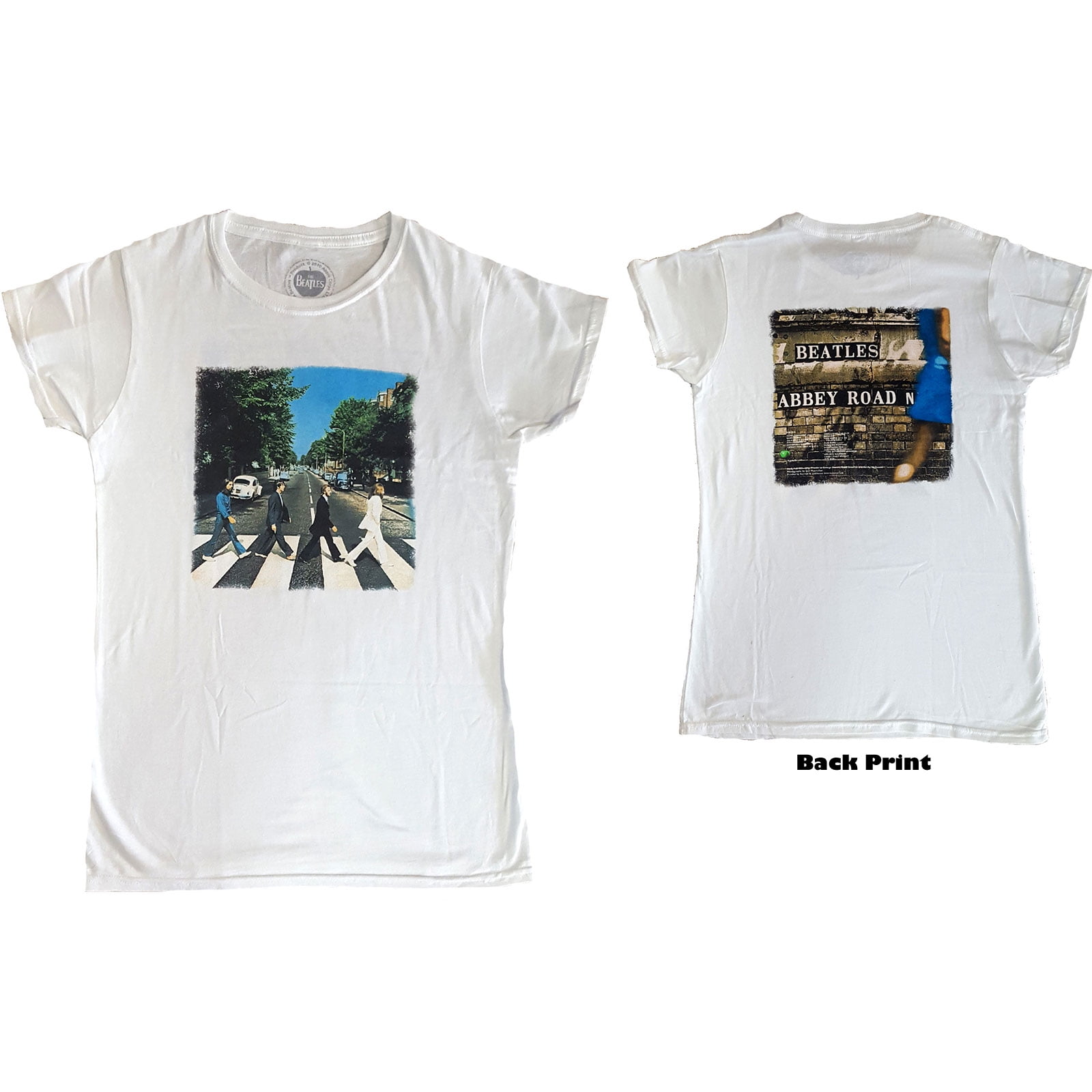 The Beatles Ladies T-Shirt: Abbey Road (Back Print) (XX-Large