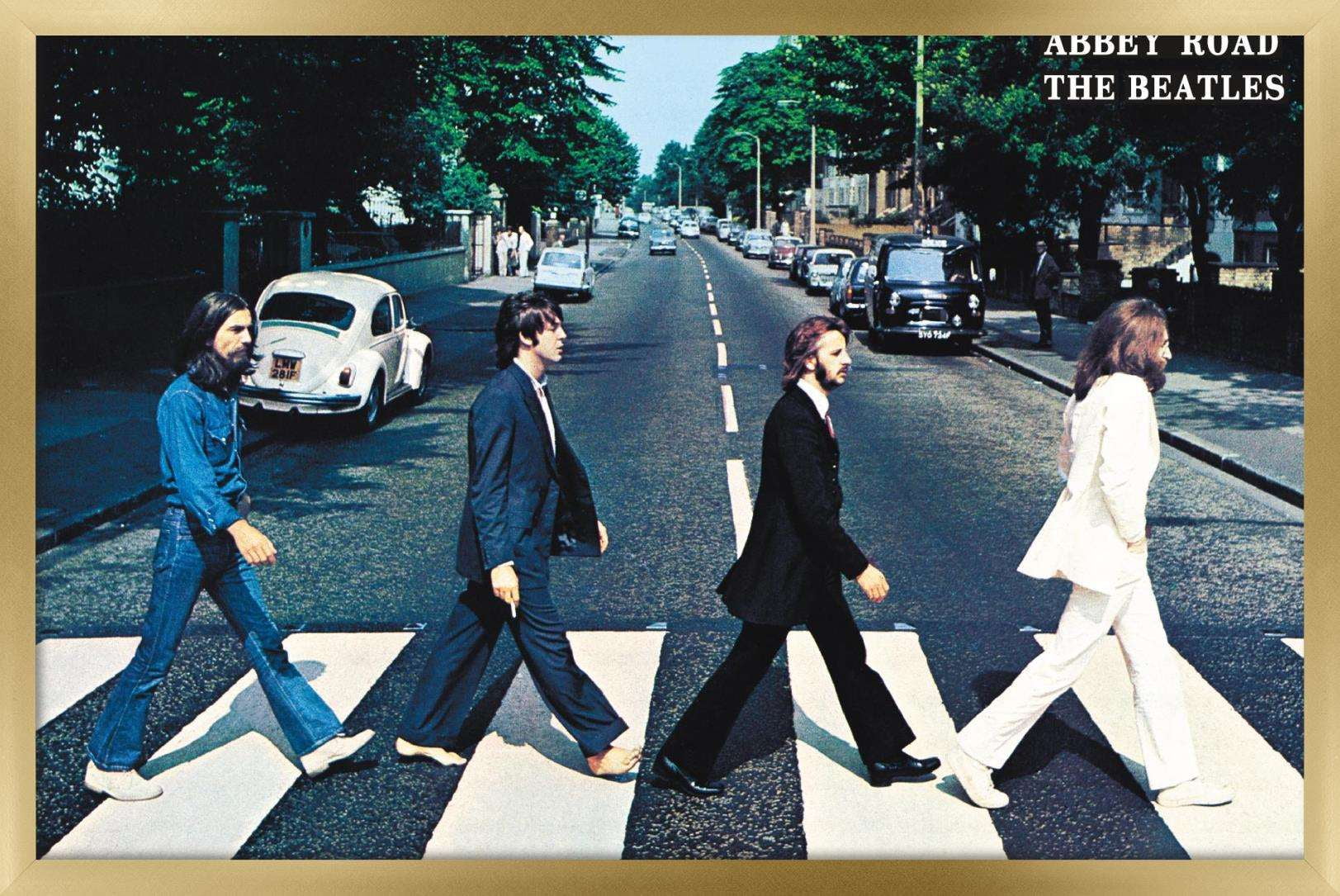 ABBey Road THE BEATLES ポスター Amazon.com: The Beatles - Music Poster (Abbey Road) (Size