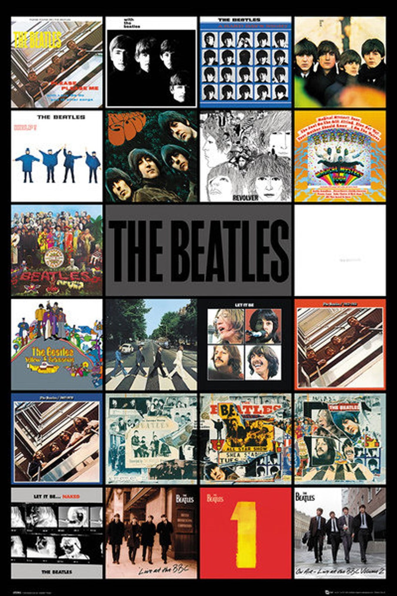 The Beatles Albums 22 Album Covers 36x24 Music Art Print Poster