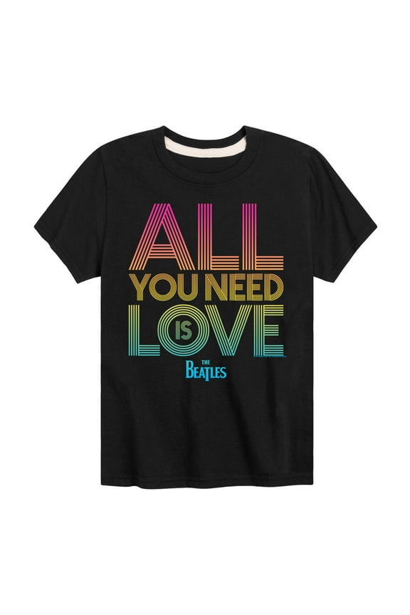 - All You Need Is Love - Toddler And Youth Short Sleeve Graphic T-Shirt