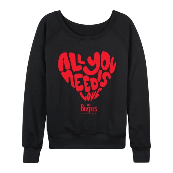 The Beatles - All You Need Is Love - Women's French Terry Long Sleeve Pullover