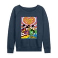 thumbnail image 1 of The Beatles - All You Need Is Love Women's Lightweight French Terry Wide Neck Long Sleeve Graphic Shirt, 1 of 5