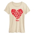 thumbnail image 1 of The Beatles - All You Need Is Love - Women's Short Sleeve Graphic T-Shirt, 1 of 5