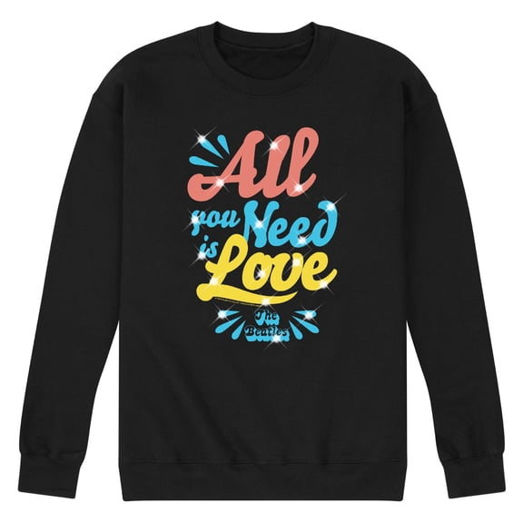 The Beatles - All You Need - Men's Crew Fleece Sweatshirt