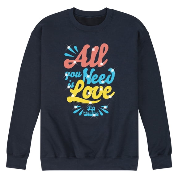 The Beatles - All You Need - Men's Crew Fleece Sweatshirt