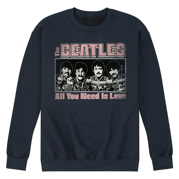 The Beatles - All You Need - Men's Crew Fleece Sweatshirt