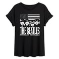 thumbnail image 1 of The Beatles - American Tour 1964 - Juniors Oversized Graphic T-Shirt, 1 of 6