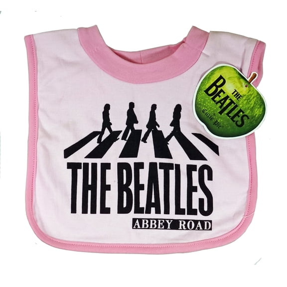 The Beatles Baby Bib ABBEY ROAD - PINK