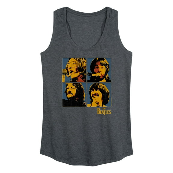 The Beatles - Band Member Blocks - Women's Racerback Tank