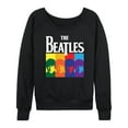 thumbnail image 1 of The Beatles - Band Members Colorblock - Women's French Terry Long Sleeve Shirt, 1 of 6